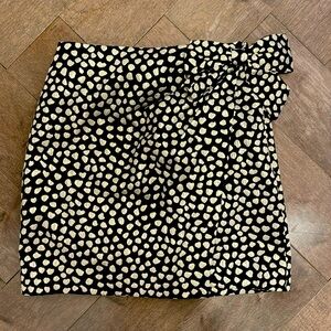 Jcrew mini skirt metallic leopard print
